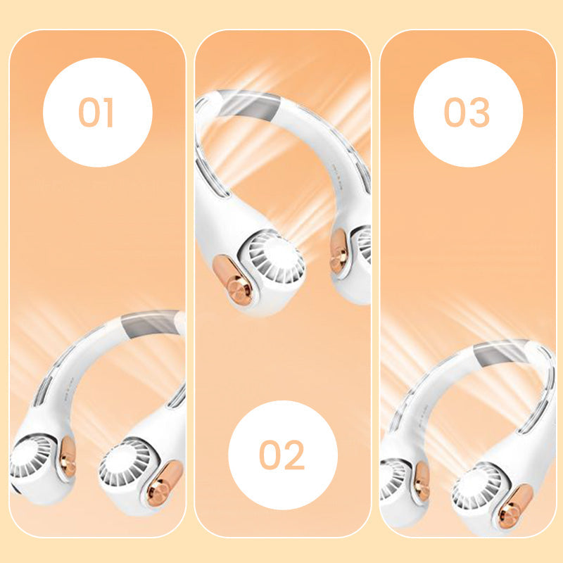 VENTE PHARE 2026🥳💨 -50 % !🍃 Ventilateur tour de cou rafraîchissant – Ultra-silencieux, rotation à 360°, 3 vitesses. Rafraîchissement mains libres, longue autonomie. L'indispensable de l'été ! 😎🌬️ (Copy)