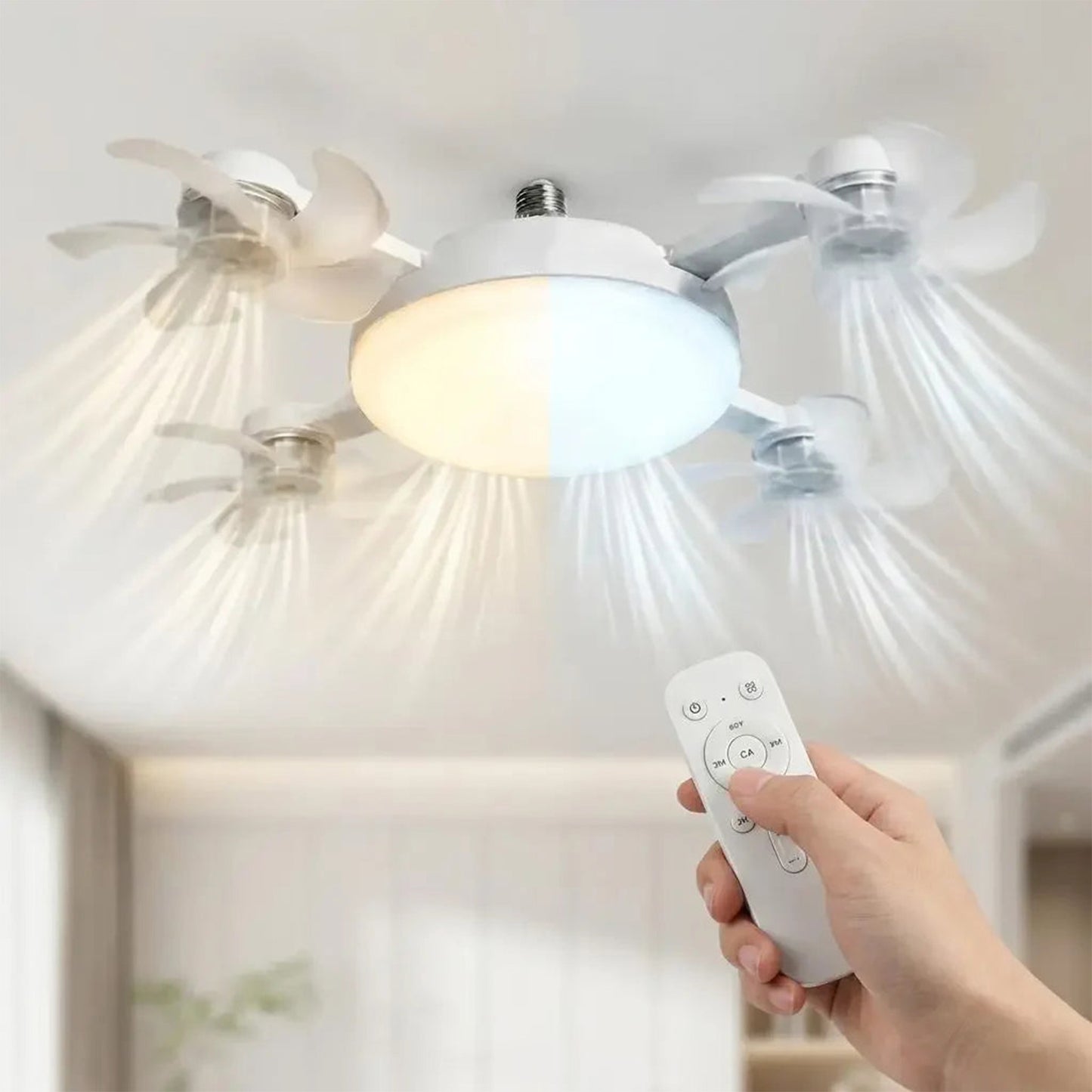 🍃Ventilateur de plafond puissant avec éclairage LED – Restez au frais sans faire tourner la climatisation toute la journée