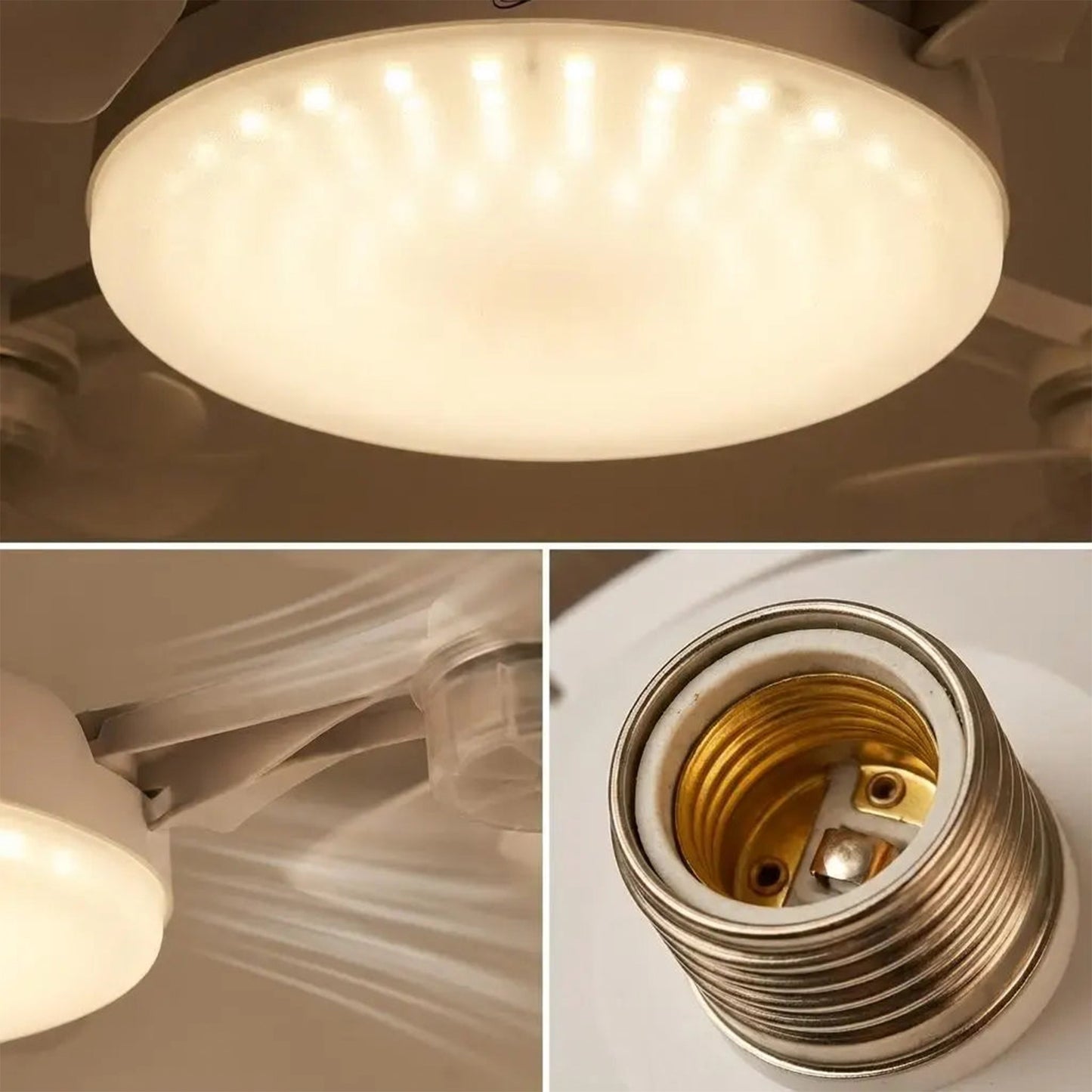 🍃Ventilateur de plafond puissant avec éclairage LED – Restez au frais sans faire tourner la climatisation toute la journée