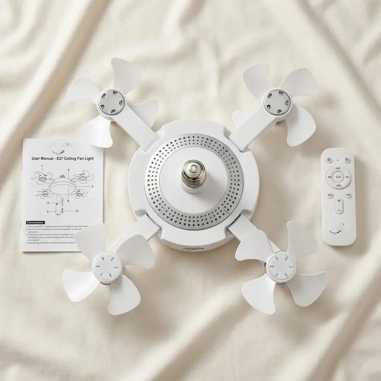 🍃Ventilateur de plafond puissant avec éclairage LED – Restez au frais sans faire tourner la climatisation toute la journée