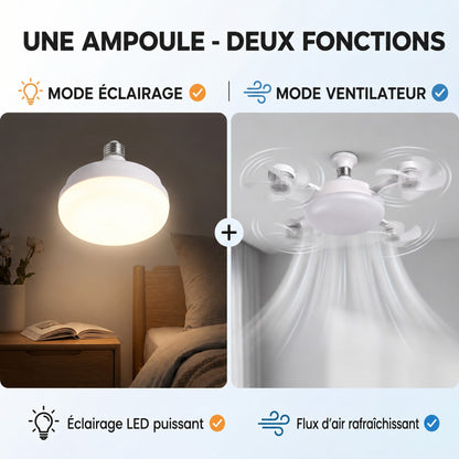 🍃Ventilateur de plafond puissant avec éclairage LED – Restez au frais sans faire tourner la climatisation toute la journée